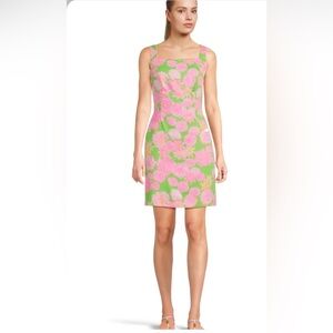 NWT Lilly Pulitzer Floral Pink and Green Shift Dress Brand New with Tags